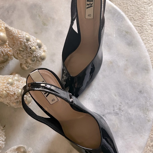 NEW Zara Patent Heels - Picture 3 of 7